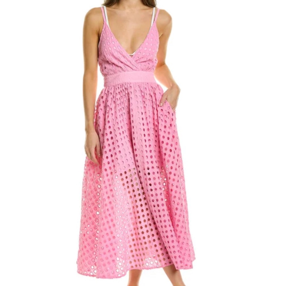 Barbie Pink SOLID & STRIPED Pink The Ariel Maxi Dress